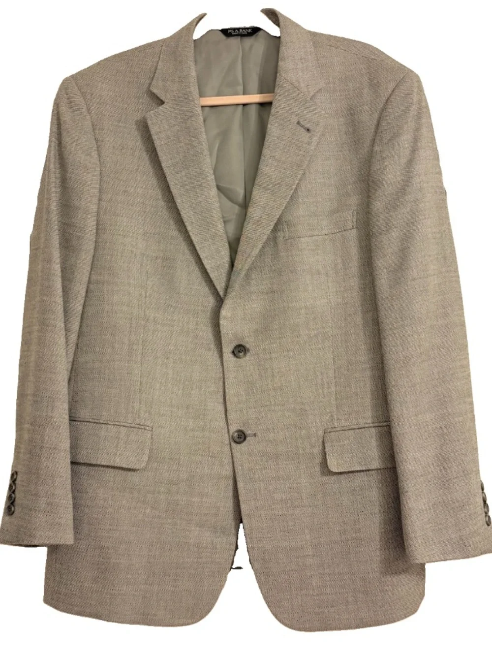 Jos. A. Bank Grey Silk Wool Blend 2-Button Sport Coat Blazer 43R